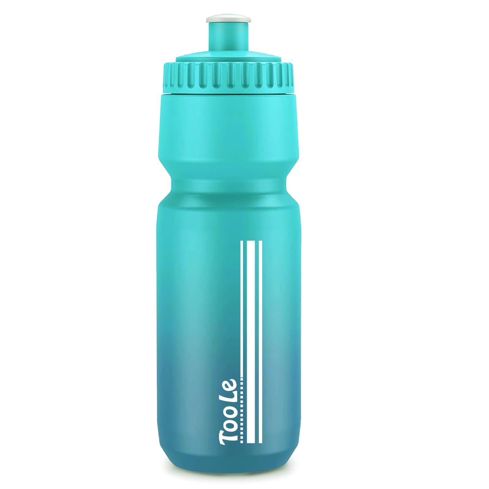 Bike Water Bottle, Cycling Squeeze Water Bottle Leakproof BPA Free with Capacity Scale w/Pull Top Lid, Reusable, for Bicycle, Gym,Camping, Hiking 24oz