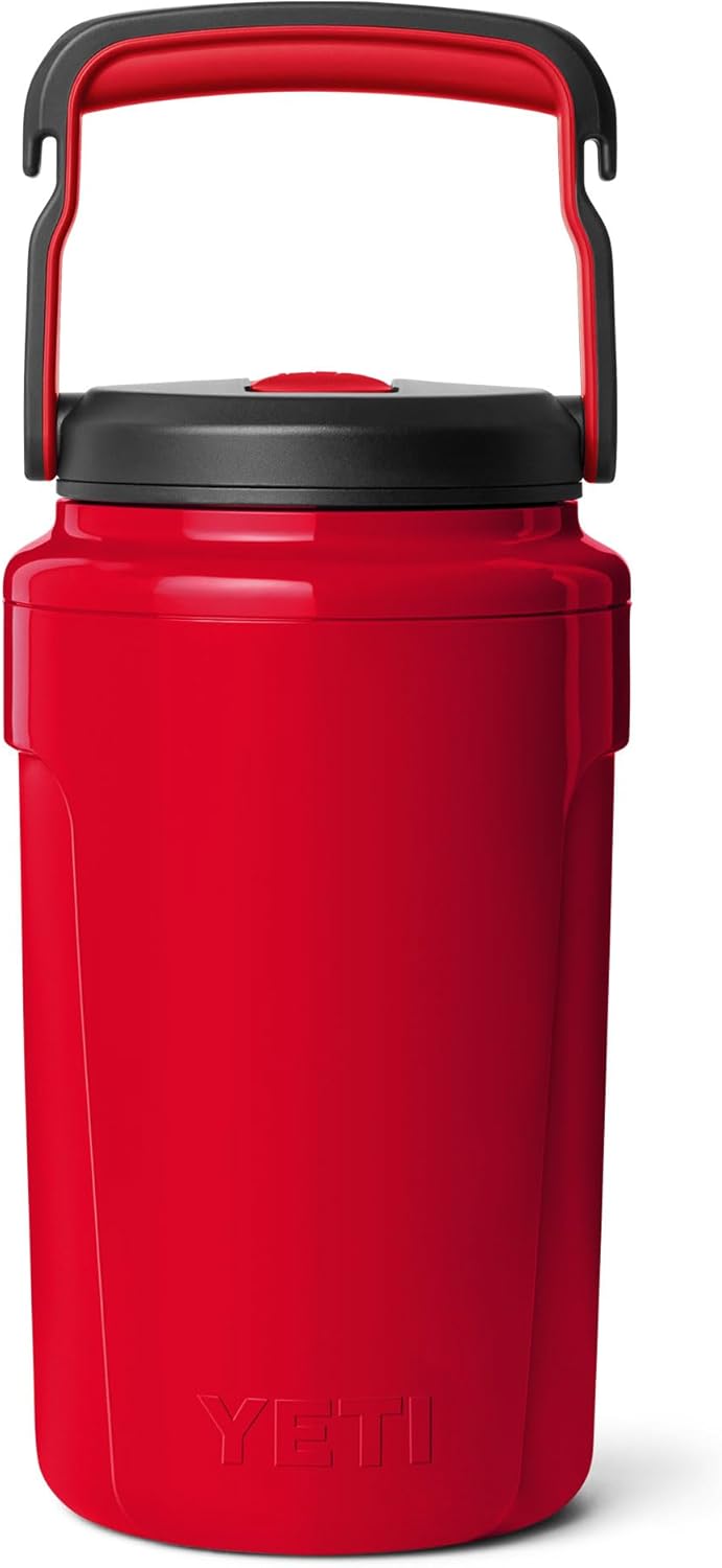 YETI Half Gallon Insulated Chug Cap Water Jug – Leakproof, Lightweight Sports Bottle with Fence Hook Handle – Keeps Drinks Ice-Cold – Ideal for Gym, Sports & Tournaments