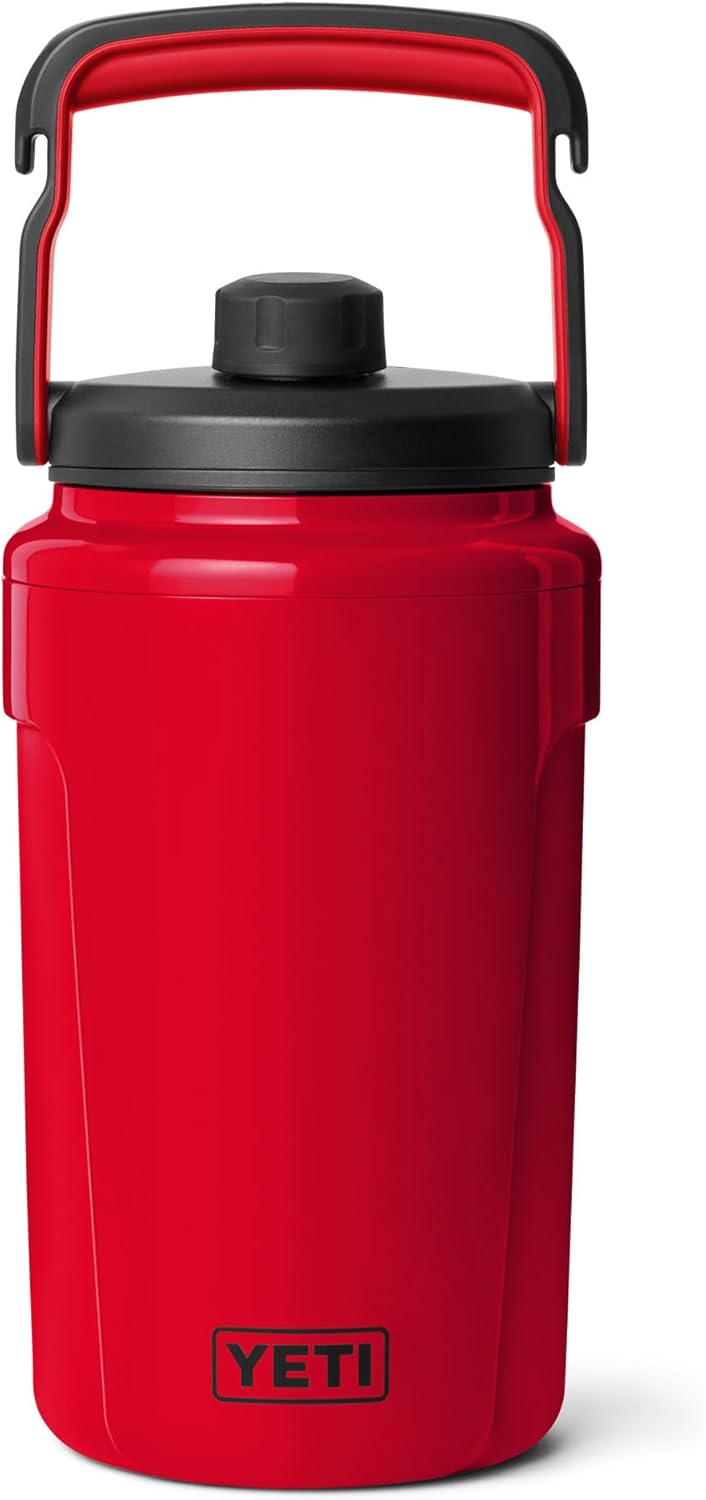 YETI Half Gallon Insulated Chug Cap Water Jug – Leakproof, Lightweight Sports Bottle with Fence Hook Handle – Keeps Drinks Ice-Cold – Ideal for Gym, Sports & Tournaments