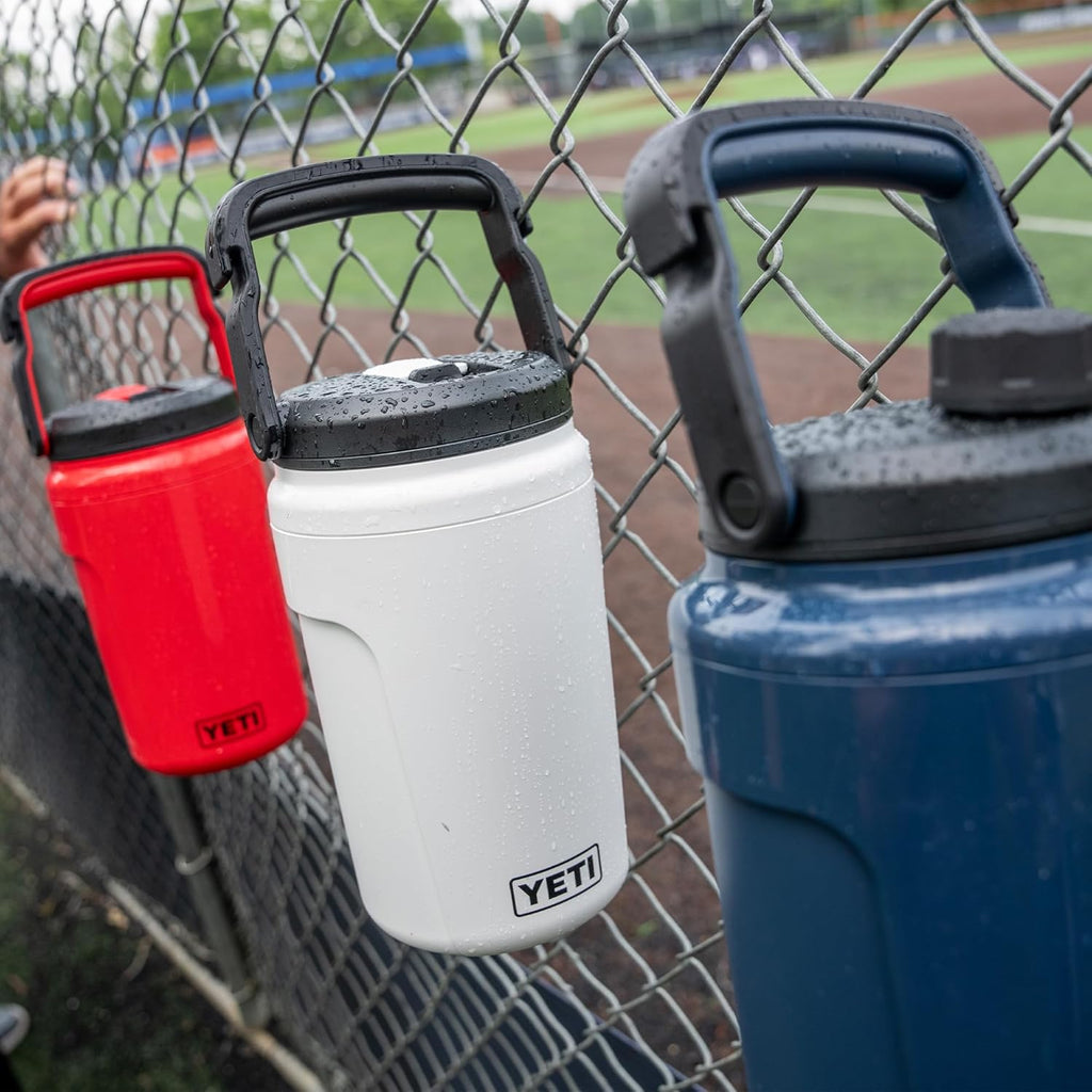 YETI Half Gallon Insulated Chug Cap Water Jug – Leakproof, Lightweight Sports Bottle with Fence Hook Handle – Keeps Drinks Ice-Cold – Ideal for Gym, Sports & Tournaments