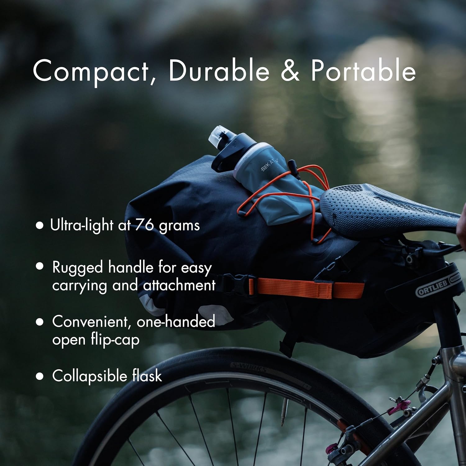 Katadyn BeFree 1.0L Ultralight Collapsible Water Filter Bottle for Hiking, Camping, Backpacking